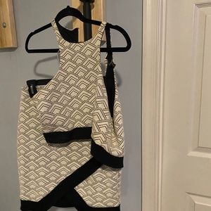 2 piece top with matching skirt